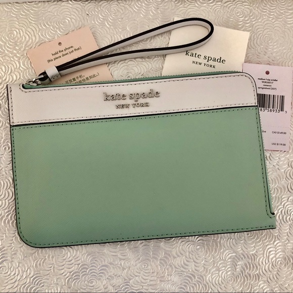 NWT Kate Spade Medium l-Zip Wristlet - Picture 1 of 6
